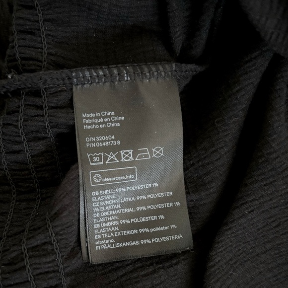 H&M Black Peasant Top - Picture 4 of 4